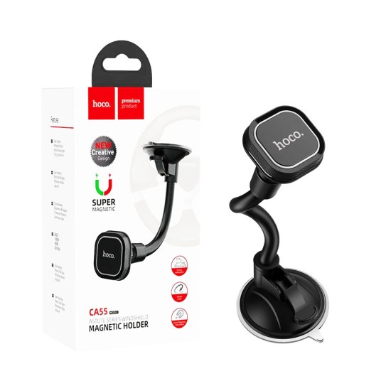 Hoco Car Phone Holder CA55 Astute Series for Windshield Black and Gray